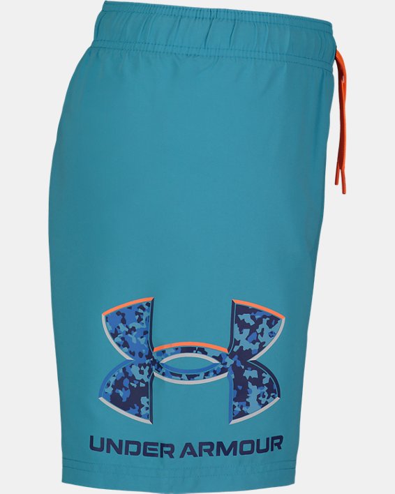 Boys' UA Crystal Speckle Logo Volleys, Blue, pdpMainDesktop image number 2